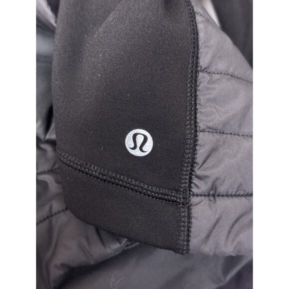 Lululemon Jacket 6 Womens First Mile Quilted Running Full Zip Black - Picture 7 of 8